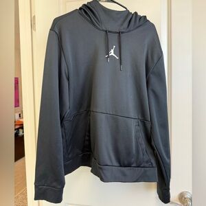 Air Jordan Black Hoodie with Iconic Logo
